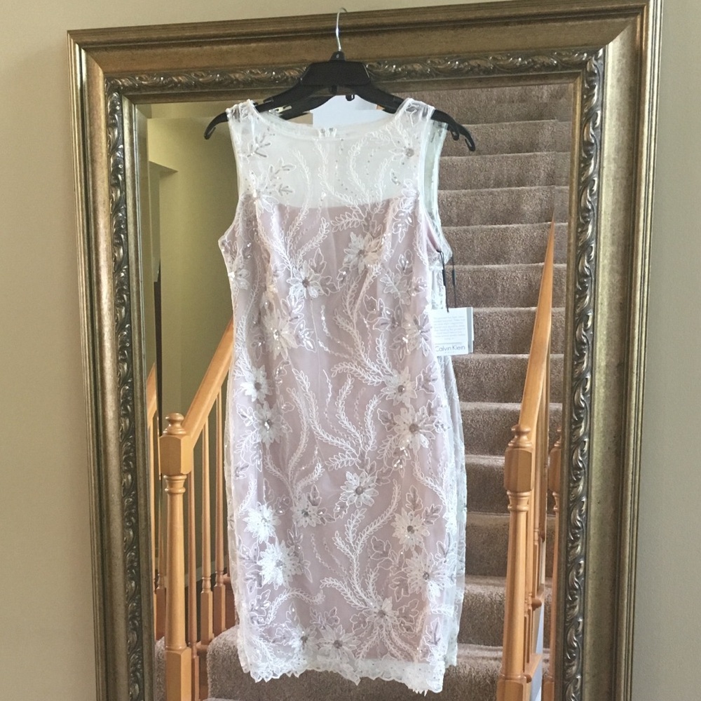 Calvin Klein delicate sequin dress NWT - size 6